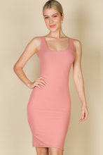 Load image into Gallery viewer, Ribbed Back Slit Bodycon Dress (CAPELLA)