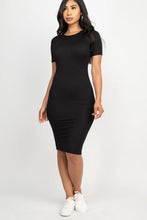 Load image into Gallery viewer, Ribbed Bodycon Midi Dress (CAPELLA)