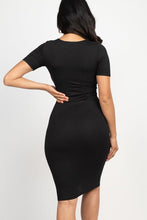 Load image into Gallery viewer, Ribbed Bodycon Midi Dress (CAPELLA)