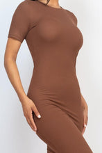 Load image into Gallery viewer, Ribbed Bodycon Midi Dress (CAPELLA)