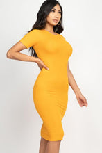 Load image into Gallery viewer, Ribbed Bodycon Midi Dress (CAPELLA)
