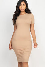 Load image into Gallery viewer, Ribbed Bodycon Midi Dress (CAPELLA)