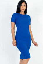 Load image into Gallery viewer, Ribbed Bodycon Midi Dress (CAPELLA)