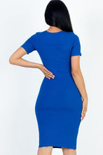 Load image into Gallery viewer, Ribbed Bodycon Midi Dress (CAPELLA)