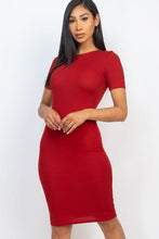Load image into Gallery viewer, Ribbed Bodycon Midi Dress (CAPELLA)