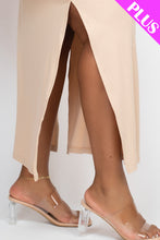Load image into Gallery viewer, PLUS SIZE Ribbed Side Slit Long Cami Dress (CAPELLA)