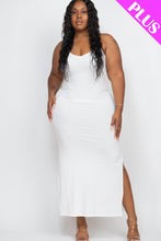 Load image into Gallery viewer, PLUS SIZE Ribbed Side Slit Long Cami Dress (CAPELLA)