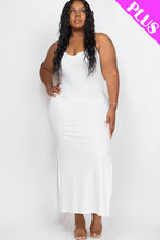 Load image into Gallery viewer, PLUS SIZE Ribbed Side Slit Long Cami Dress (CAPELLA)