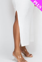 Load image into Gallery viewer, PLUS SIZE Ribbed Side Slit Long Cami Dress (CAPELLA)