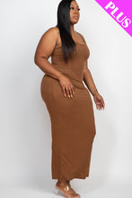 Load image into Gallery viewer, Plus Size Solid Basic Maxi Dress (CAPELLA)