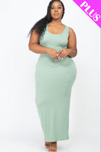 Load image into Gallery viewer, Plus Size Solid Basic Maxi Dress (CAPELLA)