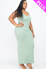 Load image into Gallery viewer, Plus Size Solid Basic Maxi Dress (CAPELLA)