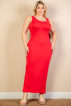 Load image into Gallery viewer, Plus Size Solid Basic Maxi Dress (CAPELLA)
