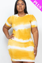 Load image into Gallery viewer, Plus Size Tie-dye Print Bodycon Dress (CAPELLA)