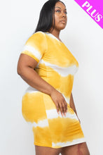 Load image into Gallery viewer, Plus Size Tie-dye Print Bodycon Dress (CAPELLA)