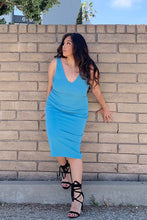 Load image into Gallery viewer, Plus Size Ribbed Sleeveless Bodycon Dress (CAPELLA)