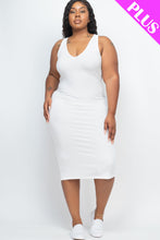 Load image into Gallery viewer, Plus Size Ribbed Sleeveless Bodycon Dress (CAPELLA)