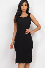 Load image into Gallery viewer, Ribbed Side Slit Tank Dress (CAPELLA)