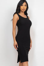 Load image into Gallery viewer, Ribbed Side Slit Tank Dress (CAPELLA)