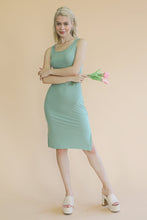 Load image into Gallery viewer, Ribbed Side Slit Tank Dress (CAPELLA)