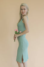 Load image into Gallery viewer, Ribbed Side Slit Tank Dress (CAPELLA)