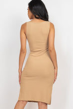 Load image into Gallery viewer, Ribbed Side Slit Tank Dress (CAPELLA)