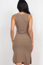 Load image into Gallery viewer, Ribbed Side Slit Tank Dress (CAPELLA)