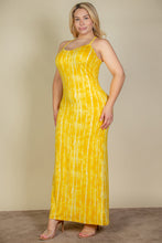 Load image into Gallery viewer, Plus Size Tie Dye Printed Cami Bodycon Maxi Dress (CAPELLA)