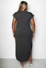 Load image into Gallery viewer, Plus Size Hidden Pocket Batwing Sleeve V Neck Long Dress (CAPELLA)