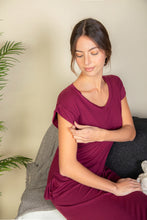 Load image into Gallery viewer, Hidden Pocket Batwing Sleeve V Neck Long Dress (CAPELLA)