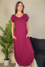 Load image into Gallery viewer, Hidden Pocket Batwing Sleeve V Neck Long Dress (CAPELLA)