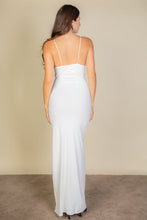 Load image into Gallery viewer, Eyelash Lace Trim Split Thigh Cami Dress (CAPELLA)