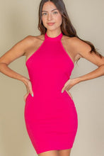 Load image into Gallery viewer, Ribbed Halter Neck Backless Bodycon Dress (CAPELLA)