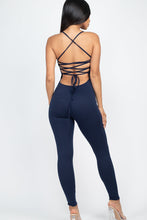 Load image into Gallery viewer, Criss-Cross Open Back Bodycon Jumpsuit (CAPELLA)