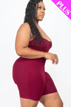 Load image into Gallery viewer, Plus Ribbed Bodycon Romper (CAPELLA)
