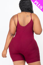 Load image into Gallery viewer, Plus Ribbed Bodycon Romper (CAPELLA)