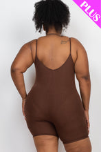 Load image into Gallery viewer, Plus Ribbed Bodycon Romper (CAPELLA)