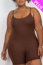 Load image into Gallery viewer, Plus Ribbed Bodycon Romper (CAPELLA)