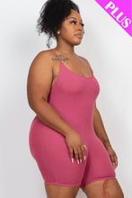 Load image into Gallery viewer, Plus Ribbed Bodycon Romper (CAPELLA)