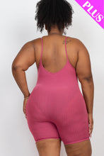 Load image into Gallery viewer, Plus Ribbed Bodycon Romper (CAPELLA)