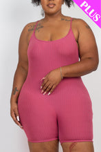 Load image into Gallery viewer, Plus Ribbed Bodycon Romper (CAPELLA)