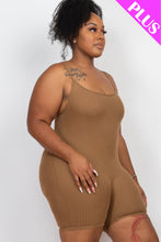 Load image into Gallery viewer, Plus Ribbed Bodycon Romper (CAPELLA)