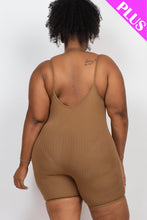 Load image into Gallery viewer, Plus Ribbed Bodycon Romper (CAPELLA)