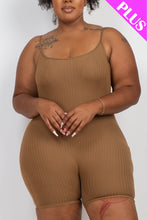 Load image into Gallery viewer, Plus Ribbed Bodycon Romper (CAPELLA)