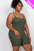 Load image into Gallery viewer, Plus Ribbed Bodycon Romper (CAPELLA)
