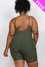 Load image into Gallery viewer, Plus Ribbed Bodycon Romper (CAPELLA)