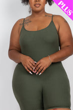 Load image into Gallery viewer, Plus Ribbed Bodycon Romper (CAPELLA)