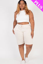 Load image into Gallery viewer, Plus Size French Terry Bermuda Shorts (CAPELLA)