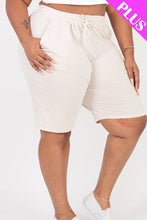 Load image into Gallery viewer, Plus Size French Terry Bermuda Shorts (CAPELLA)