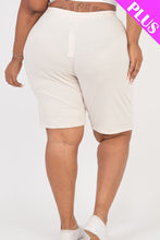 Load image into Gallery viewer, Plus Size French Terry Bermuda Shorts (CAPELLA)